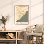 santa cruz spain map poster - image 3