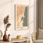 wollongong, australia map poster - image 2