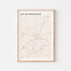 aix-en-provence france map poster - image 1