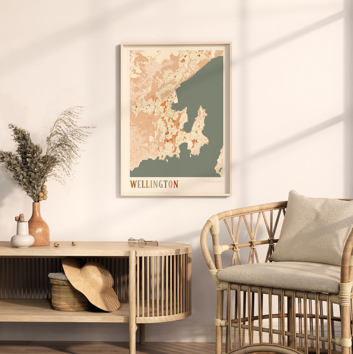 wellington, new zealand map poster - image 3