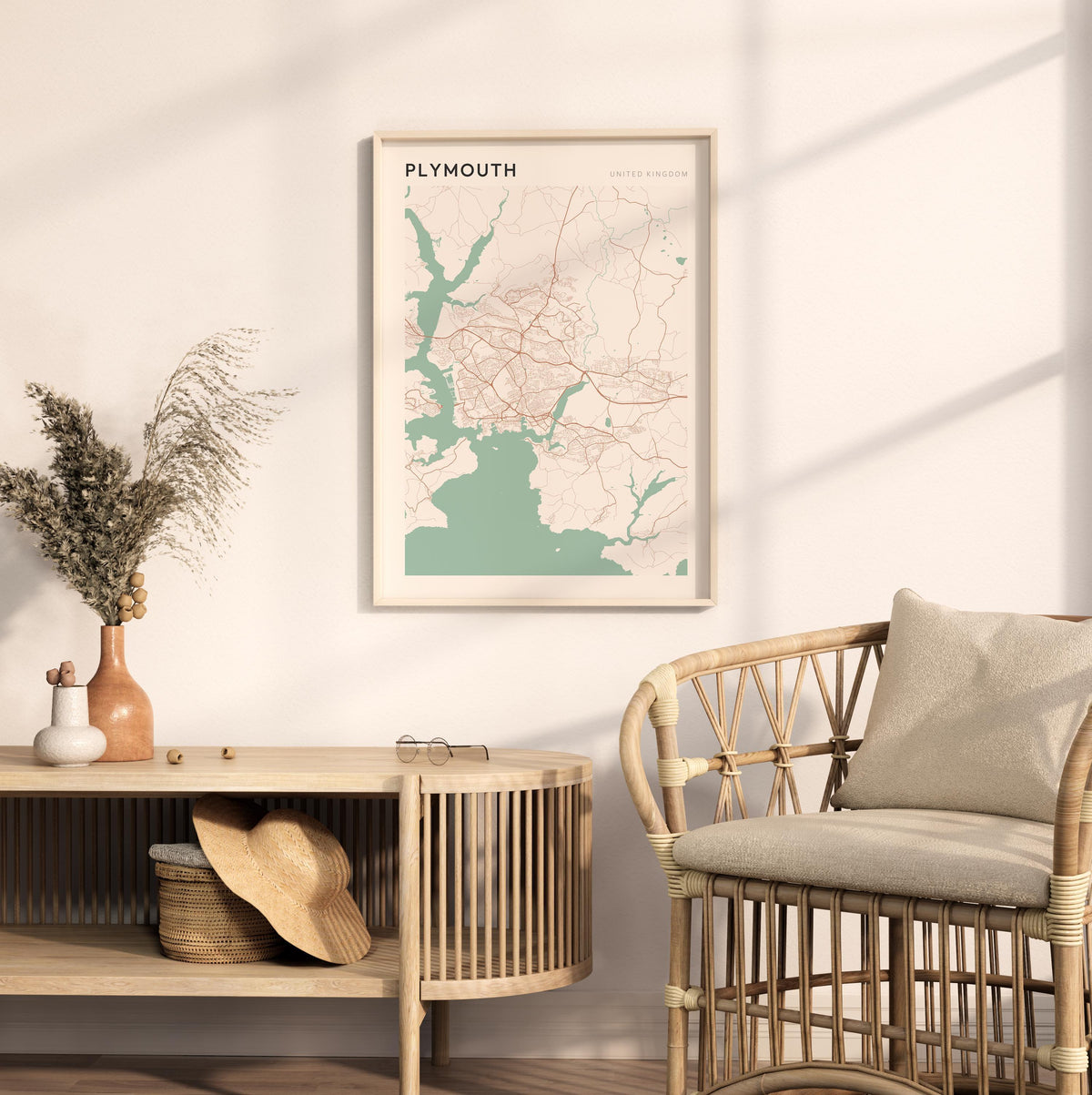 plymouth, united kingdom map poster - image 3
