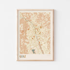 graz austria map poster - image 1