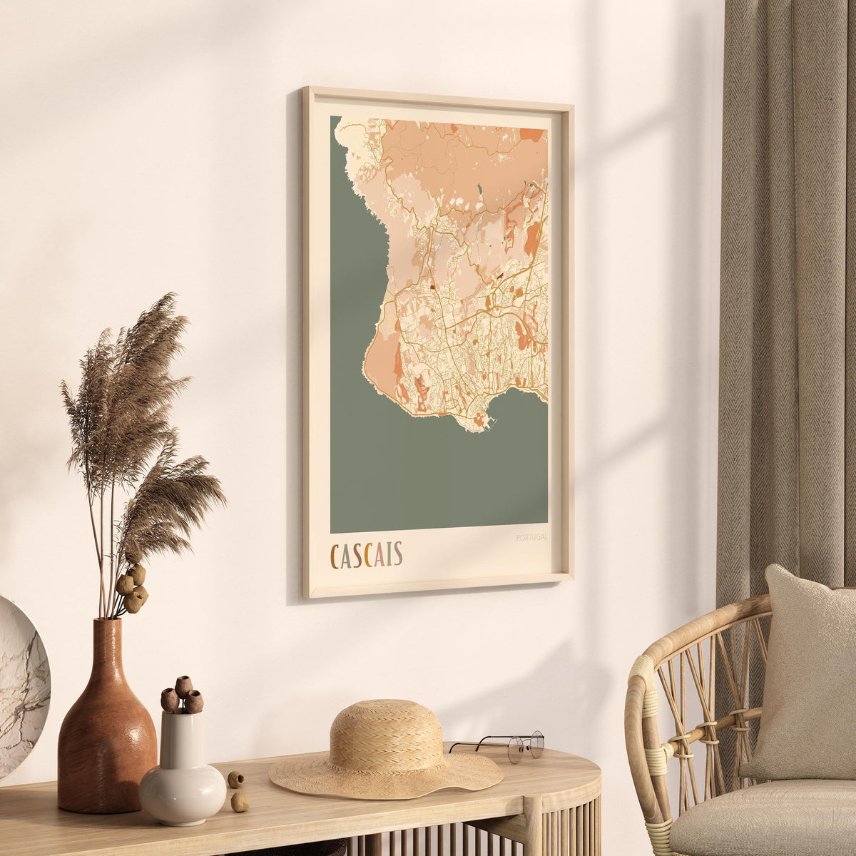 cascais portugal map poster - image 2