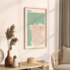 beirut, lebanon map poster - image 2