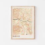 maribor slovenia map poster - image 1