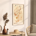 red deer, alberta map poster - image 2
