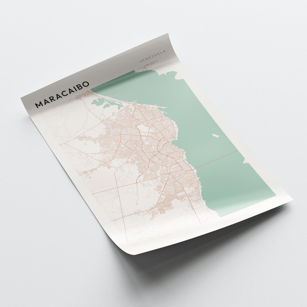 maracaibo, venezuela map poster - image 4