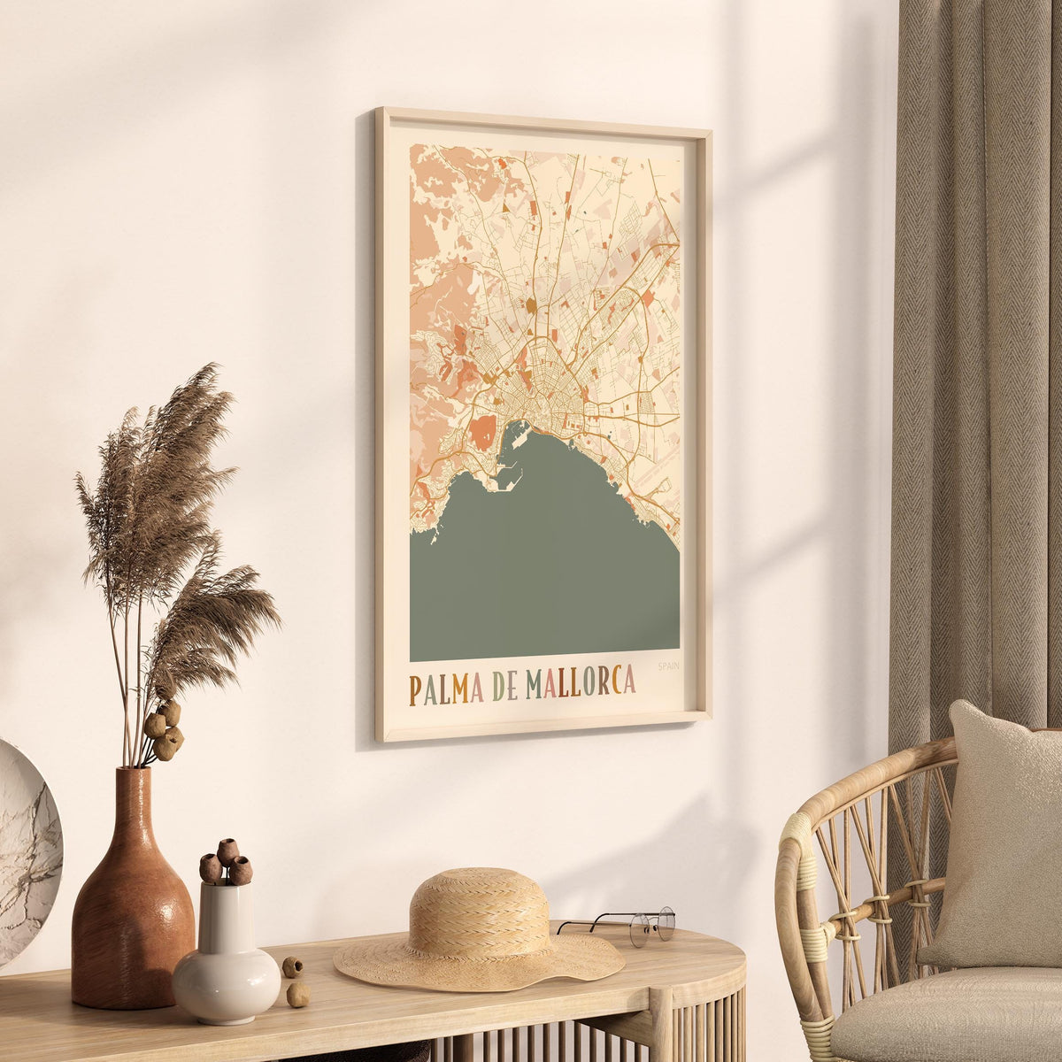 palma de mallorca spain map poster - image 2