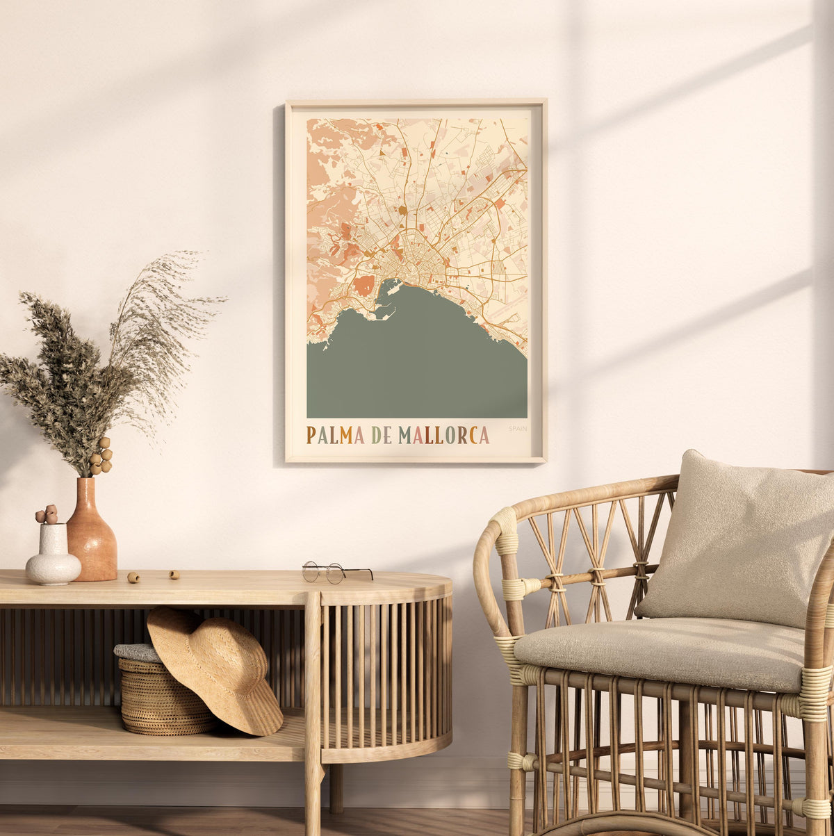 palma de mallorca spain map poster - image 3