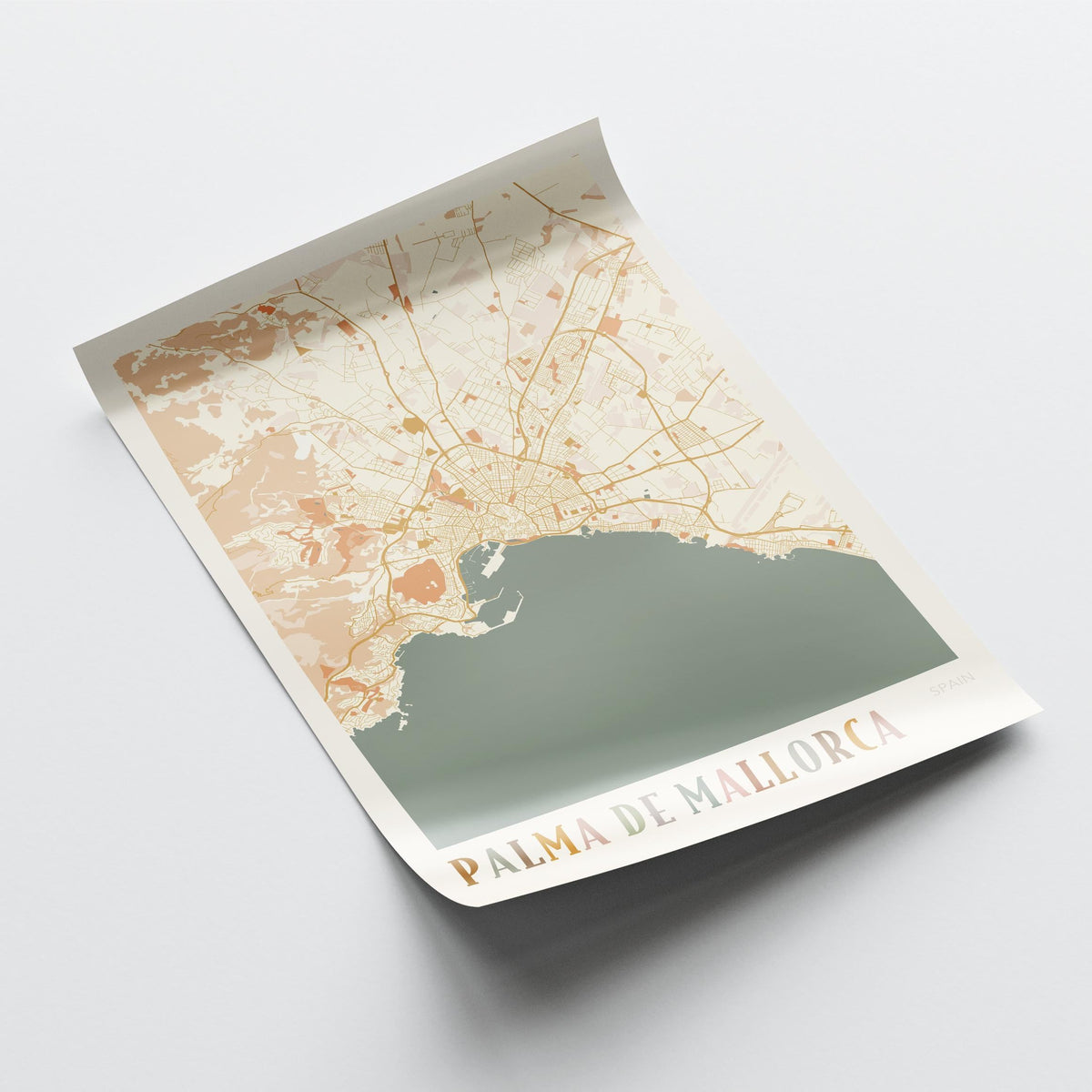 palma de mallorca spain map poster - image 4