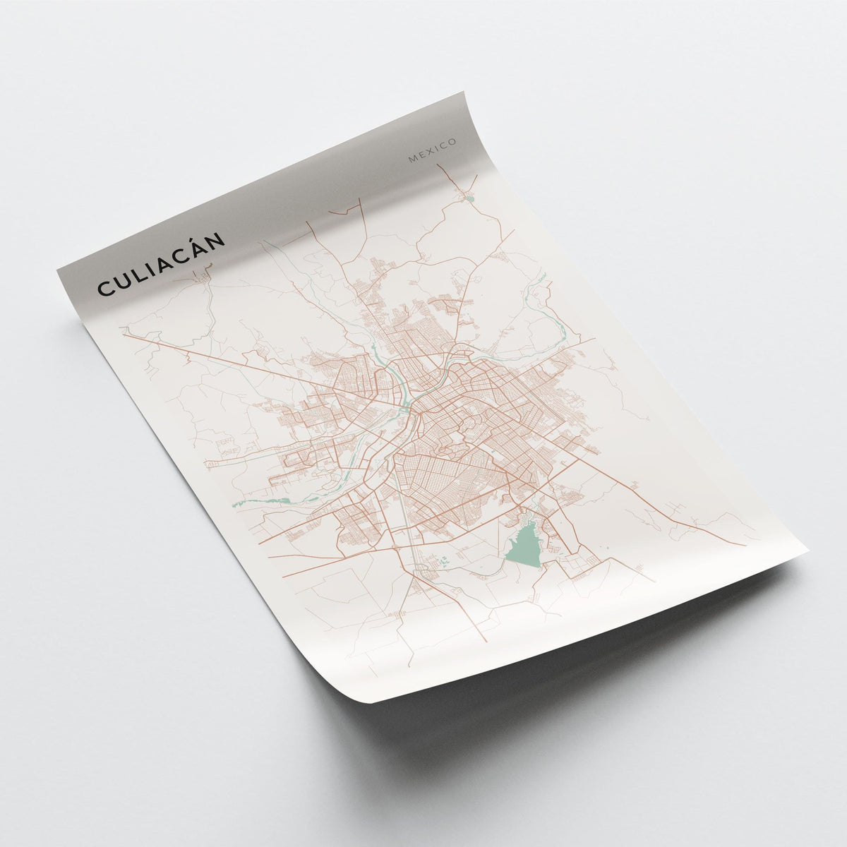 culiacan, mexico map poster - image 4