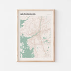 gothenburg sweden map poster - image 1