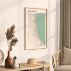 gold coast, australia map poster - image 2