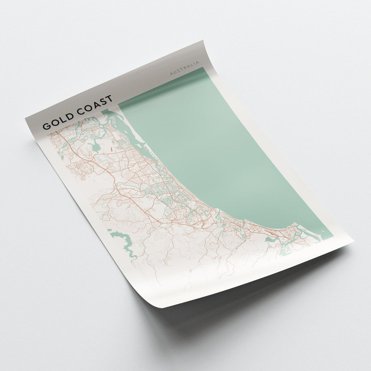gold coast, australia map poster - image 3