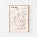 waterloo, ontario map poster - image 1