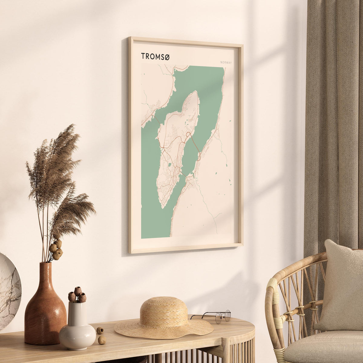 tromso norway map poster - image 2