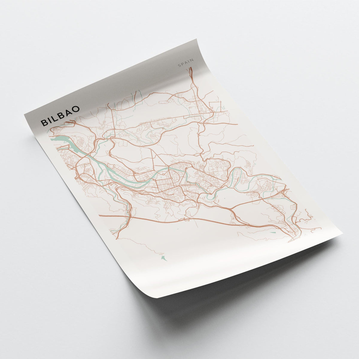 bilbao spain map poster - image 4