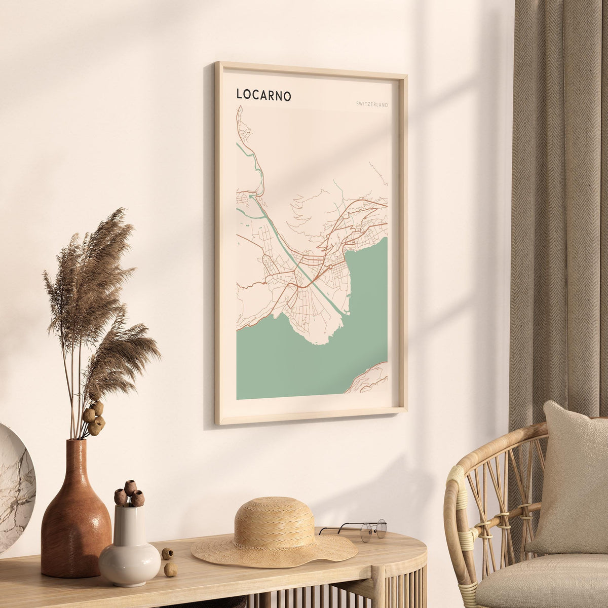 locarno switzerland map poster - image 2
