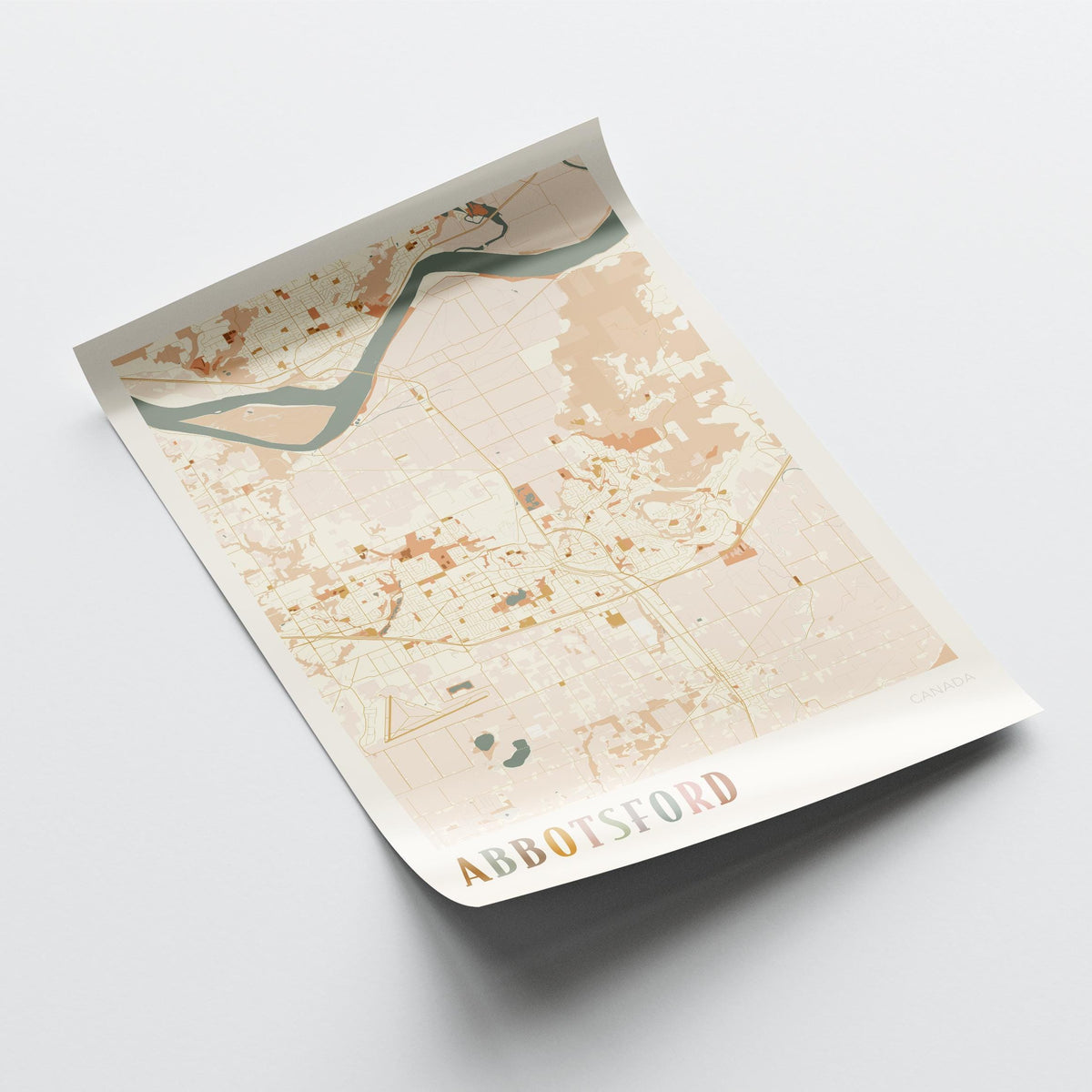 abbotsford, british columbia map poster - image 4