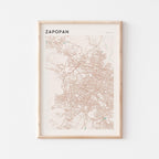 zapopan, mexico map poster - image 1