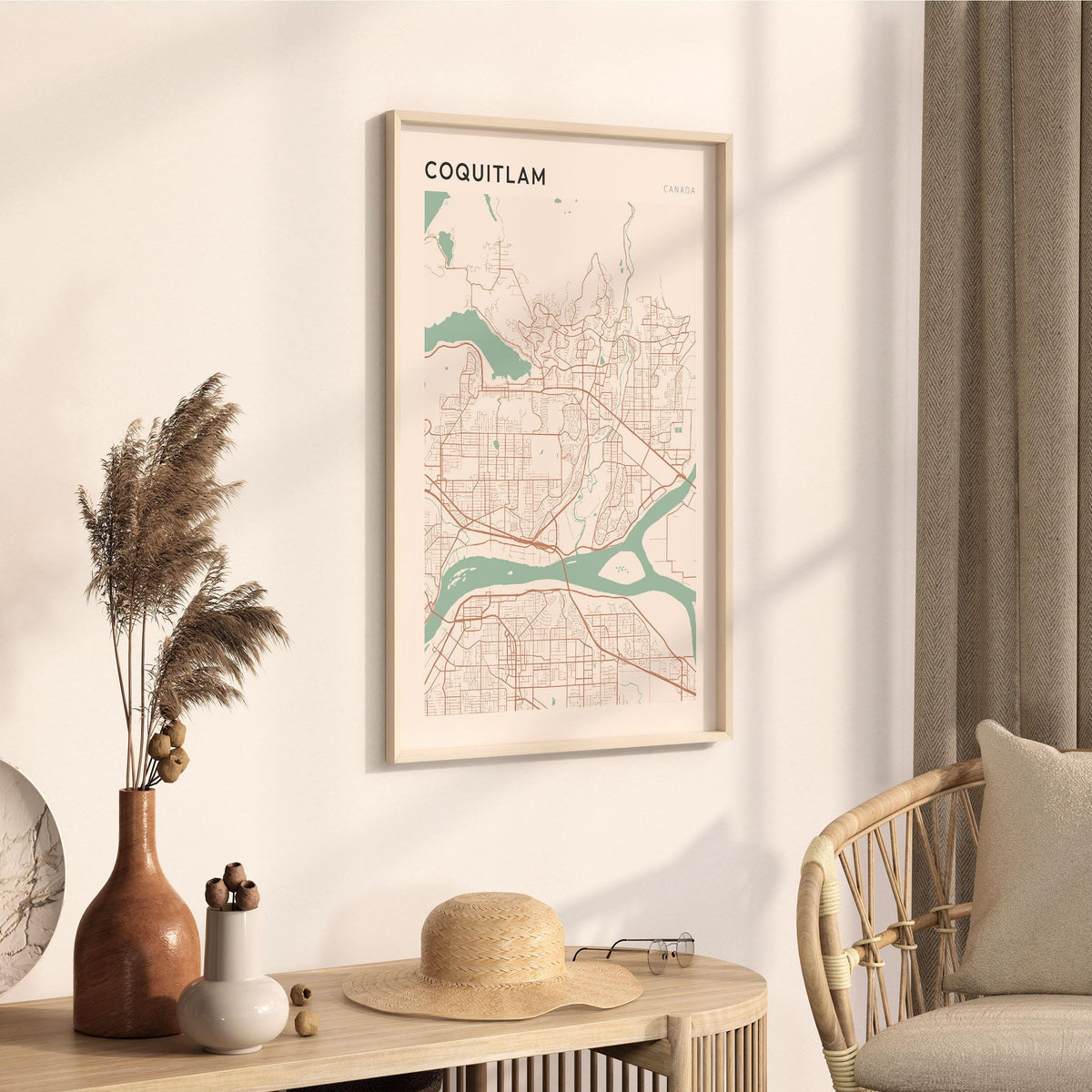 coquitlam, british columbia map poster - image 2