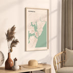 mombasa, kenya map poster - image 2