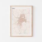 cali, colombia map poster - image 1