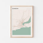 dunedin, new zealand map poster - image 1