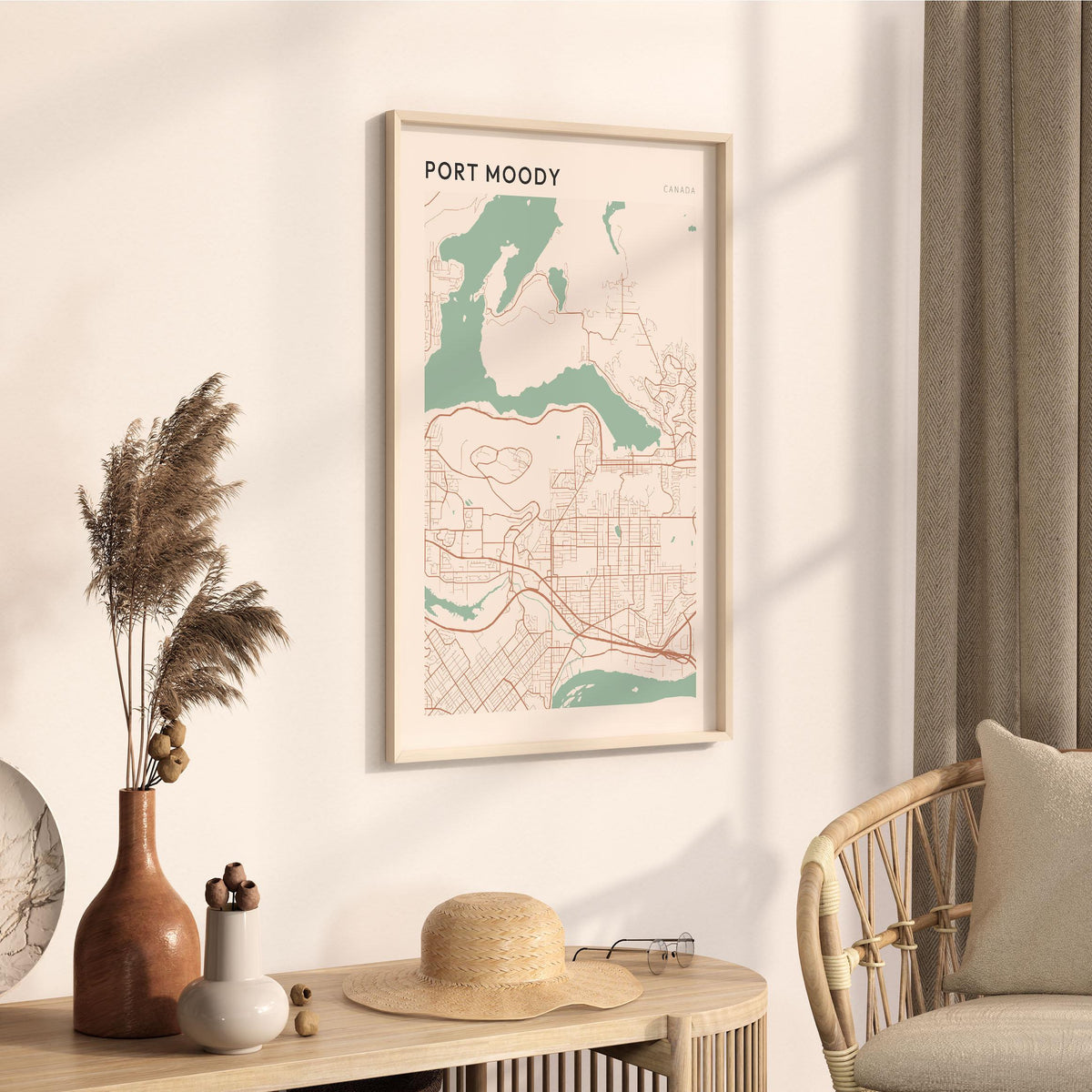 port moody, british columbia map poster - image 2