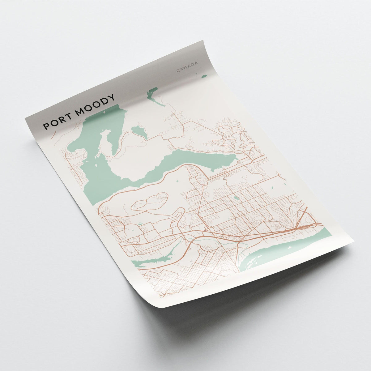port moody, british columbia map poster - image 3
