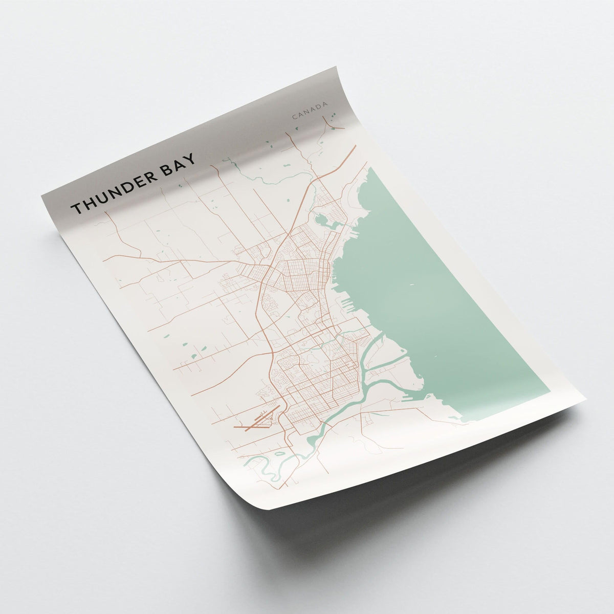 thunder bay, ontario map poster - image 3