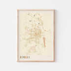 asmara, eritrea map poster - image 1