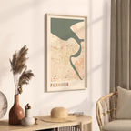 paramaribo, suriname map poster - image 2