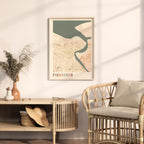 paramaribo, suriname map poster - image 3