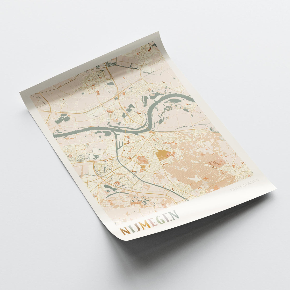 nijmegen netherlands map poster - image 4