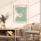 belize city, belize map poster - image 3