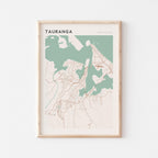 tauranga, new zealand map poster - image 1