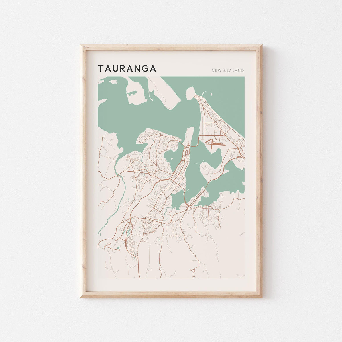 tauranga, new zealand map poster - image 1