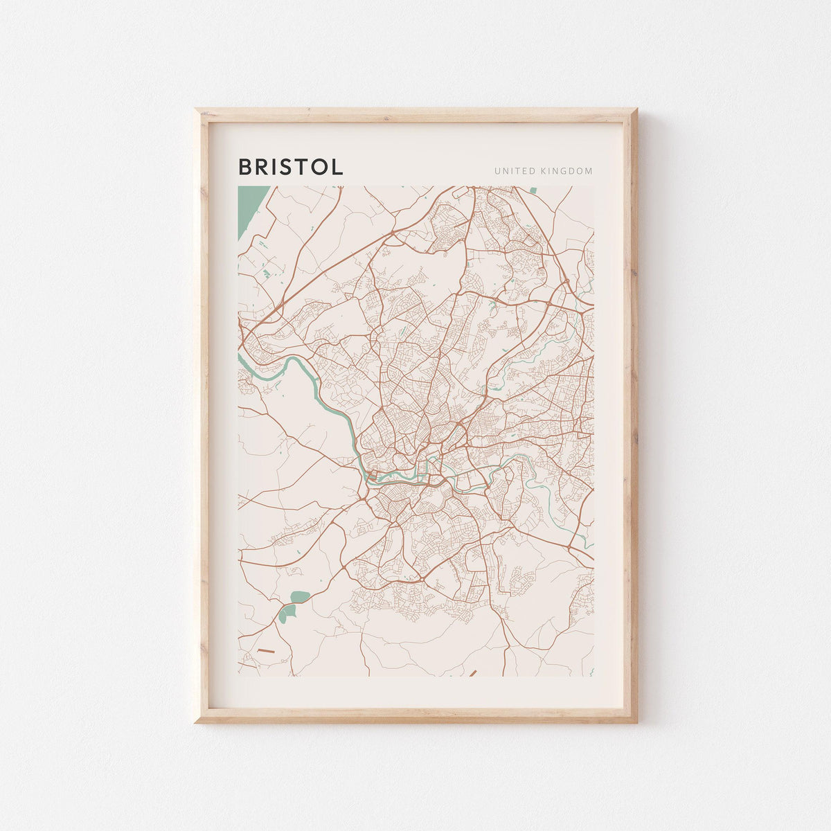bristol, united kingdom map poster - image 1