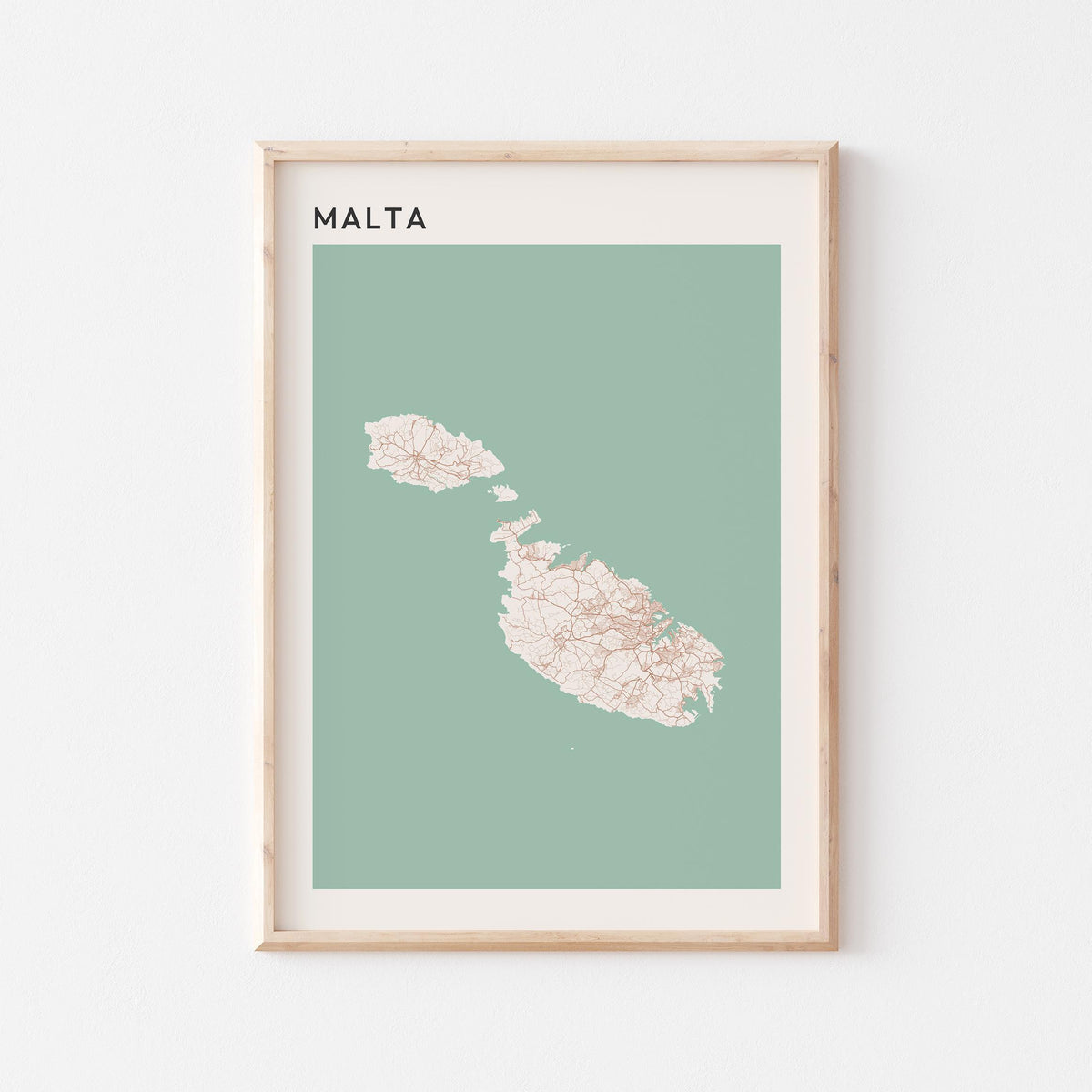  malta map poster - image 1