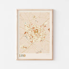 lund sweden map poster - image 1