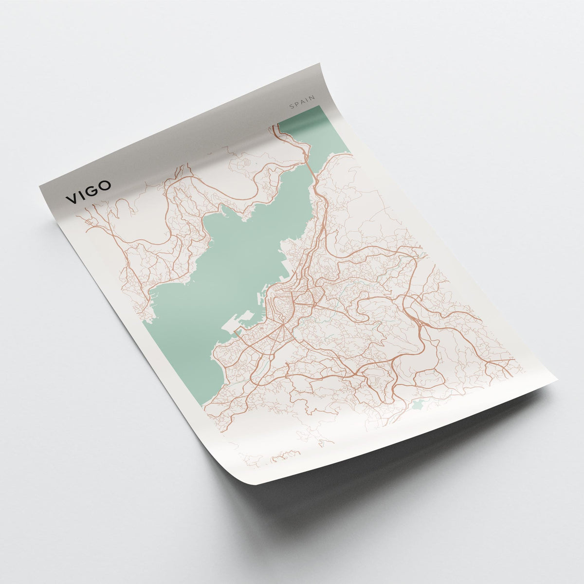vigo spain map poster - image 4