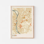 cairo, egypt map poster - image 1