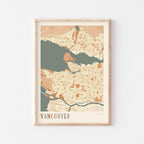 vancouver, british columbia map poster - image 1