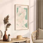 st. john's, newfoundland and labrador map poster - image 2