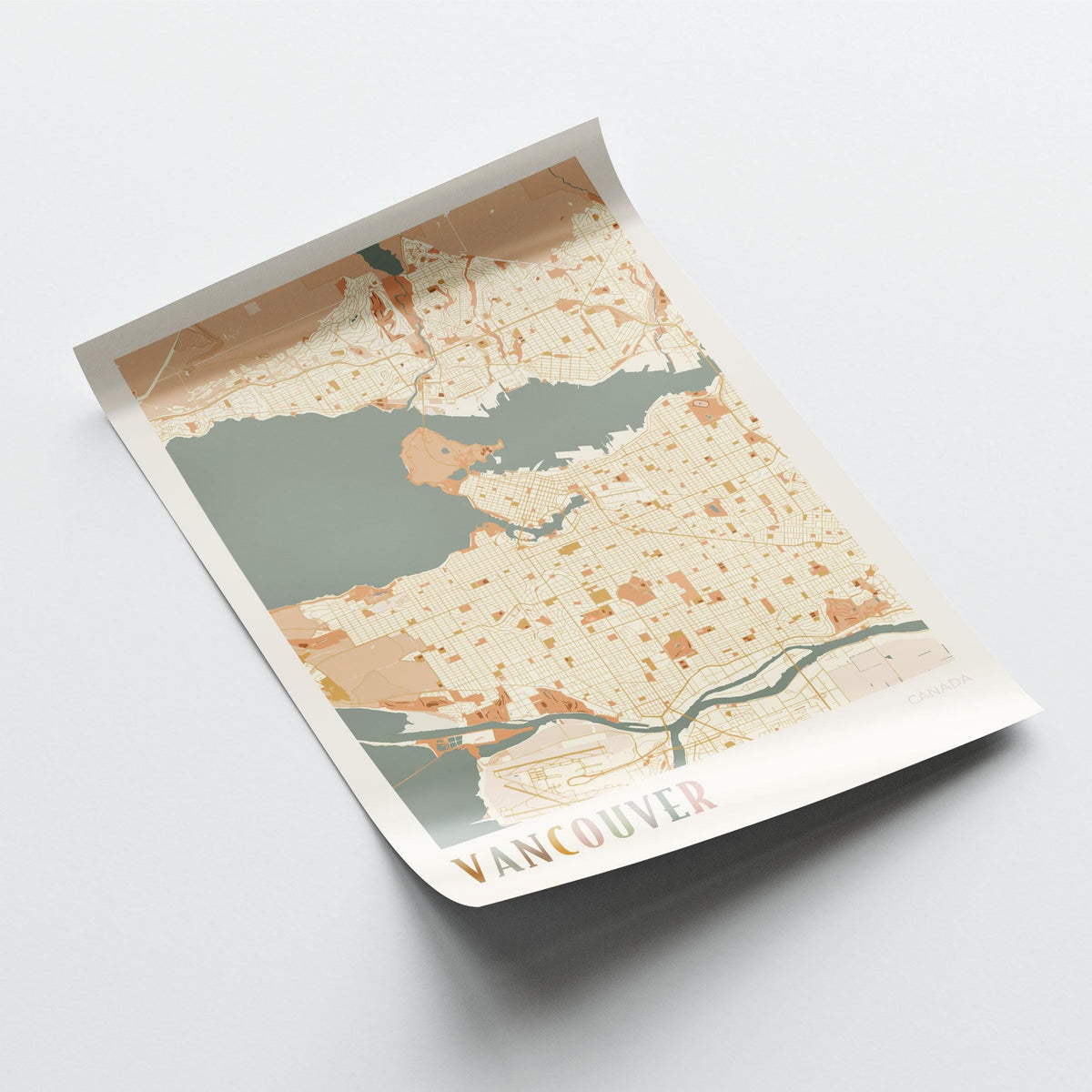 vancouver, british columbia map poster - image 3