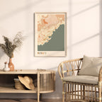 monaco monaco map poster - image 3