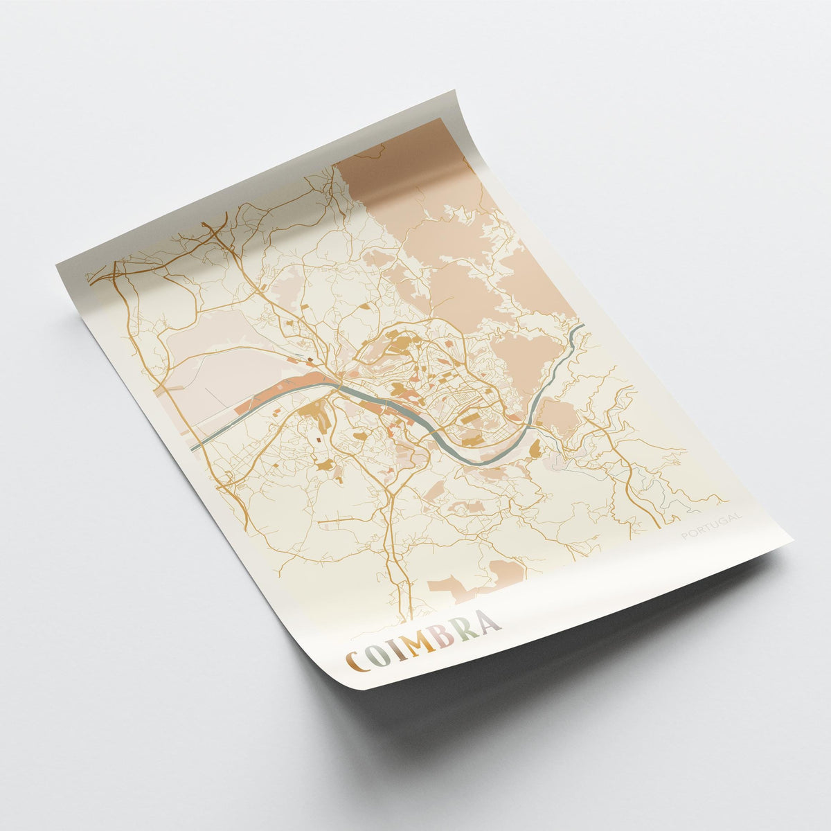 coimbra portugal map poster - image 4