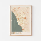 helsingborg sweden map poster - image 1