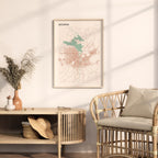 adana, turkey map poster - image 3